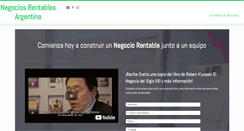 Desktop Screenshot of negociosrentablesargentina.com